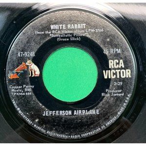 Jefferson Airplane White Rabbit / Plastic Fantastic Lover 45 Rock RCA 47-9248